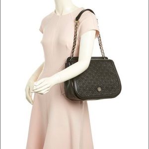 Tory Burch Black Bryant Quilted Leather Shoulder Bag